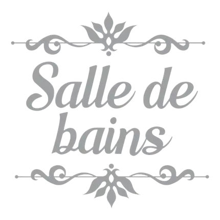 Sticker de Porte "Salle De Bains"