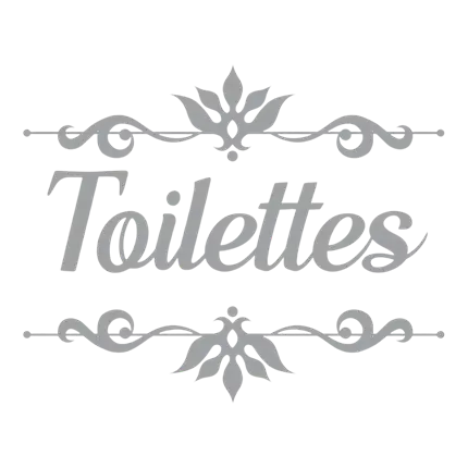 Sticker de Porte "Toilettes"