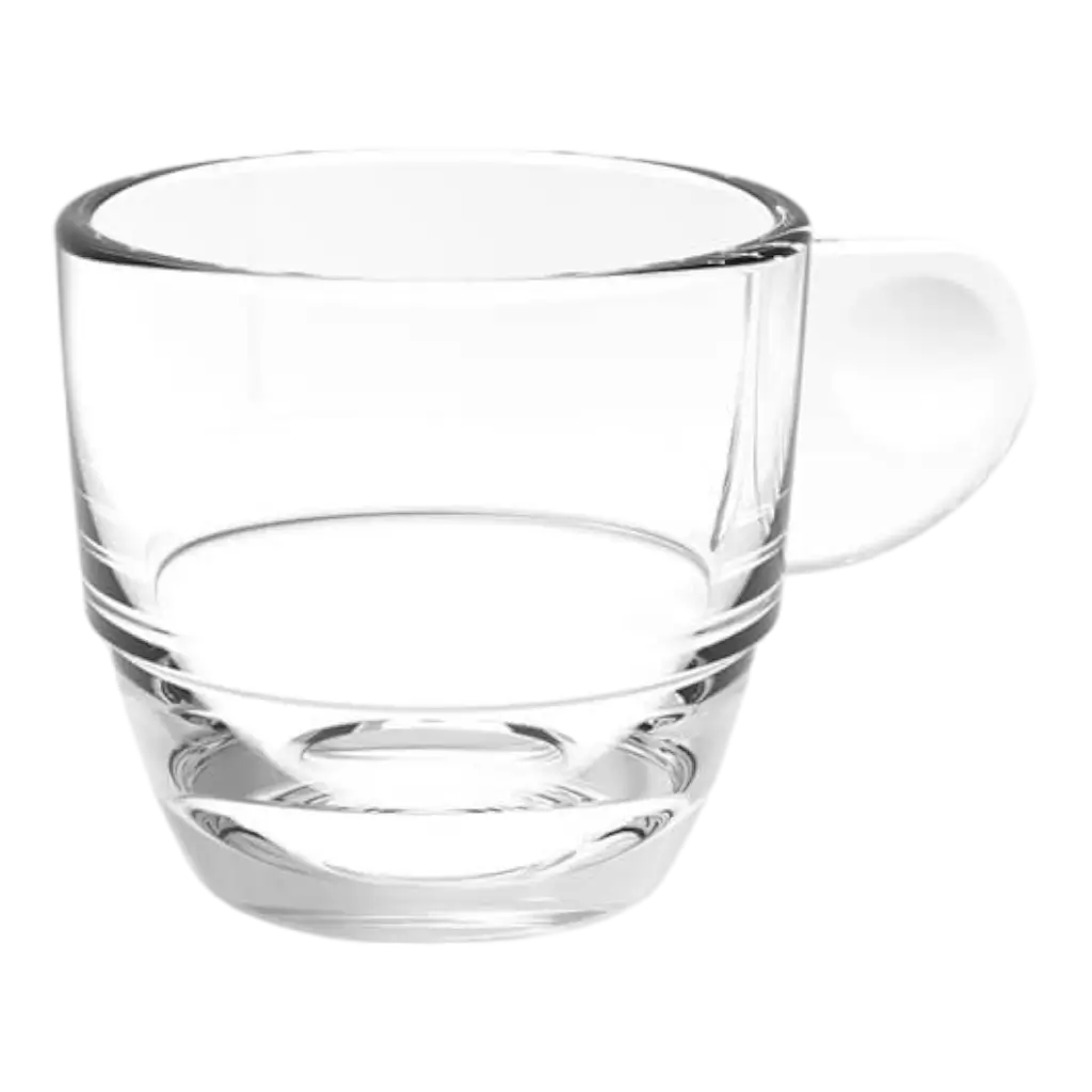 Tasse à Café Transparente 8cl - Lot de 6