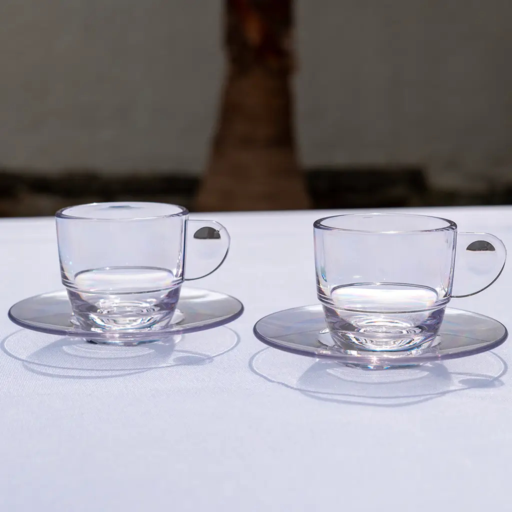 Tasse à Café Transparente 8cl - Lot de 6