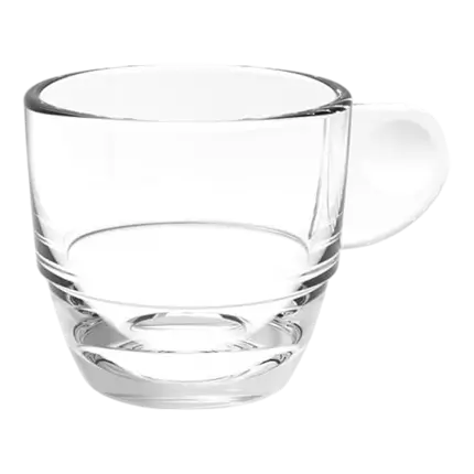 Tasse à Café Transparente 8cl - Lot de 6