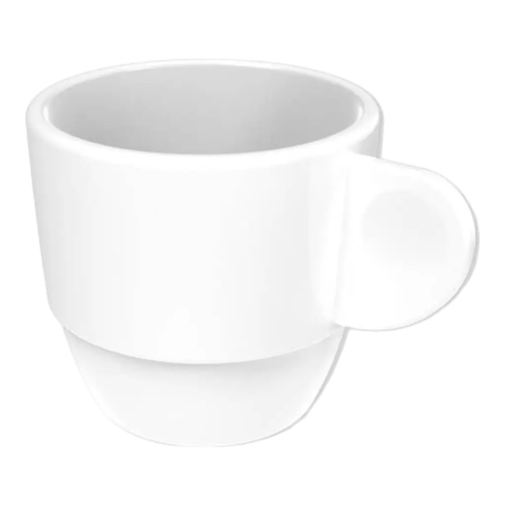 Tasse à Café Blanche 8cl - Lot de 6