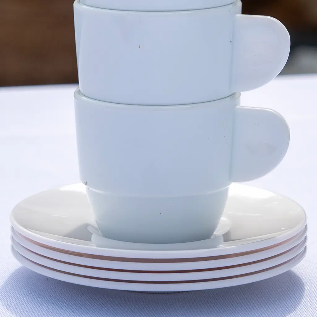 Sous-tasse à Café Blanche ø 10,5cm - Lot de 6