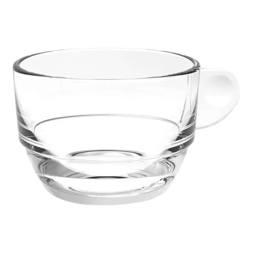 Tasse à Double Expresso Transparente 16,6cl - Lot de 6