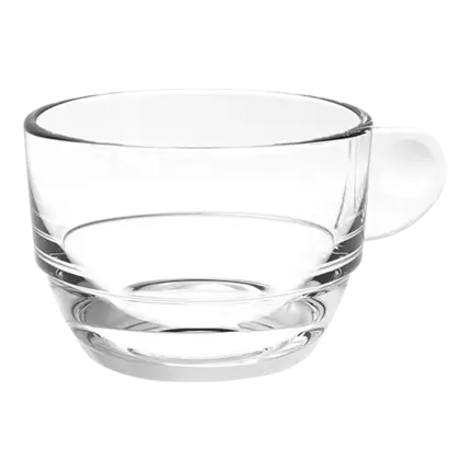 Tasse à Double Expresso Transparente 16,6cl - Lot de 6