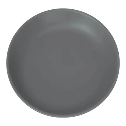 Assiette Plate Incassable Gris Anthracite ø 21cm