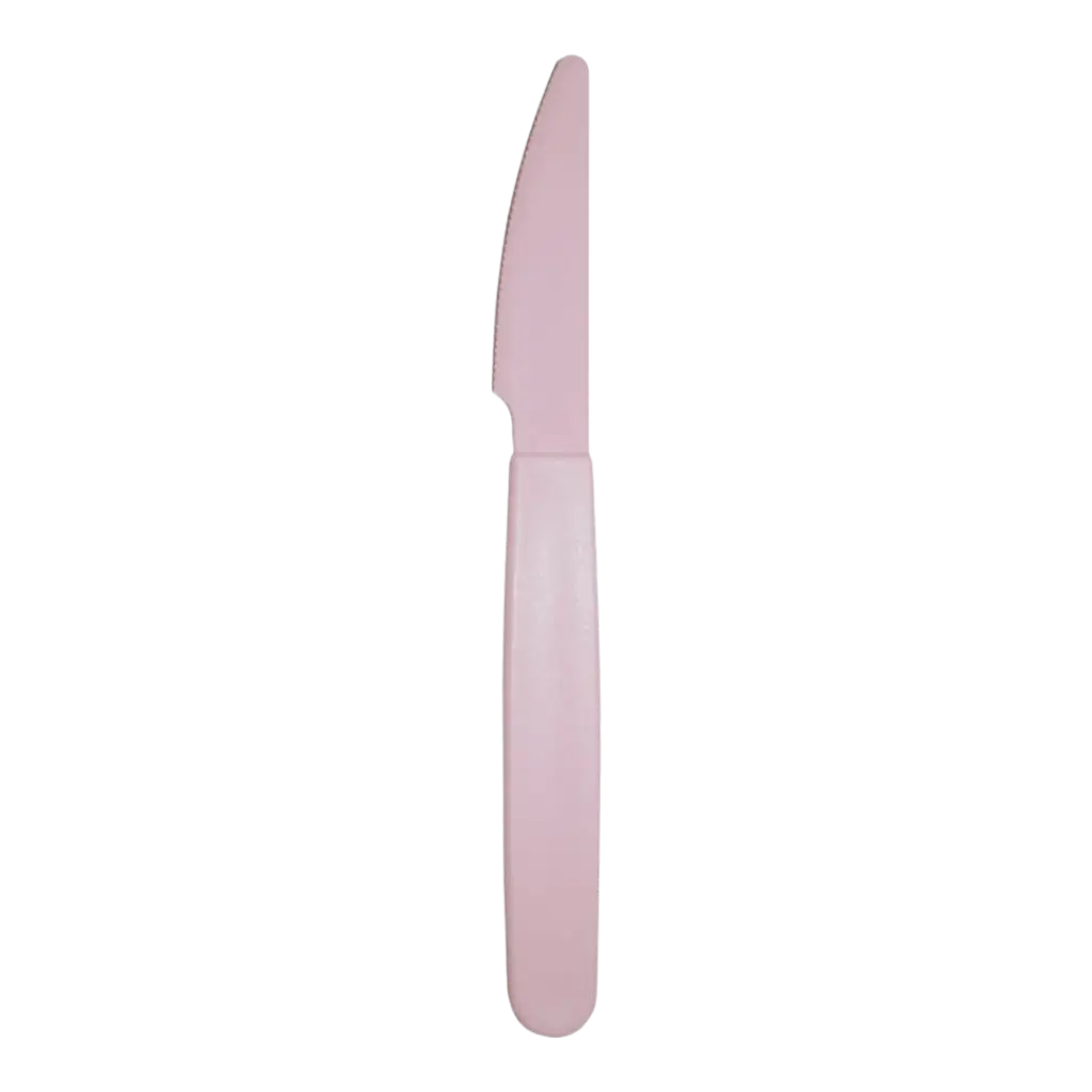 Couteau incassable PP Rose Pastel - Lot de 6