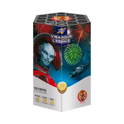 Feu d'artifice COMPACT VISA POUR L'ESPACE - 35s