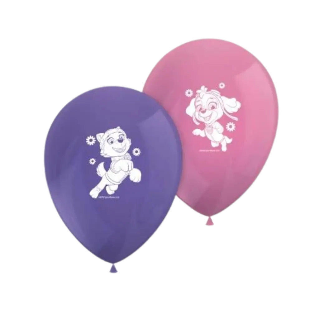 Ballon Pat&#39;Patrouille Girly - Lot de 8