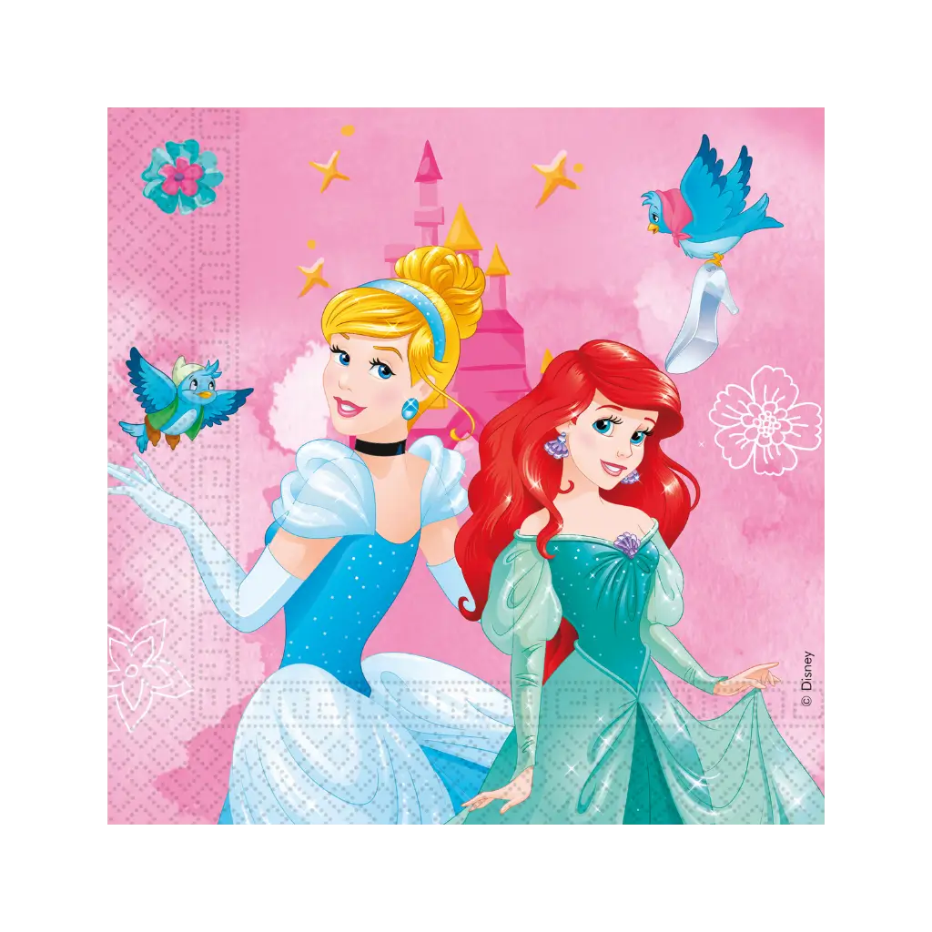 Serviette Princesses Disney - Lot de 20