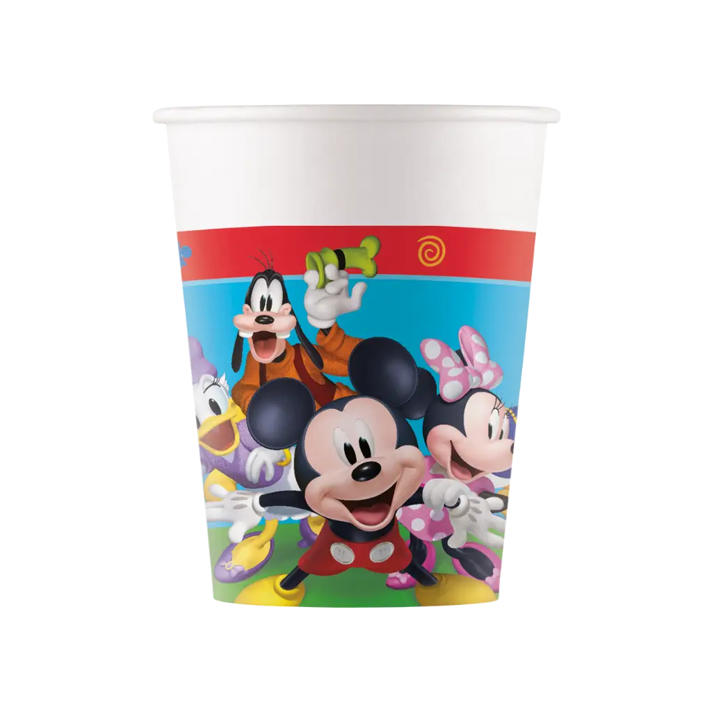 Gobelet en carton Mickey - 25cl - Lot de 8