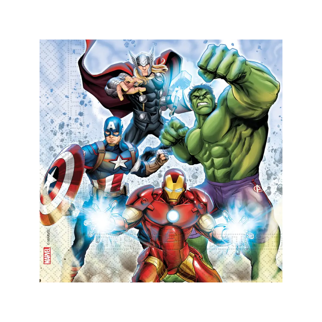 Serviette Avengers - Lot de 20