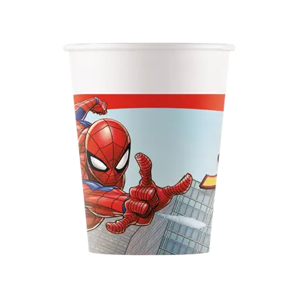 Gobelet en carton Spiderman - 25cl - Lot de 8