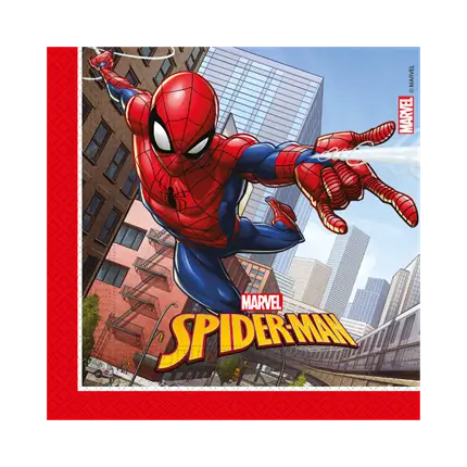 Serviette Spiderman - Lot de 20