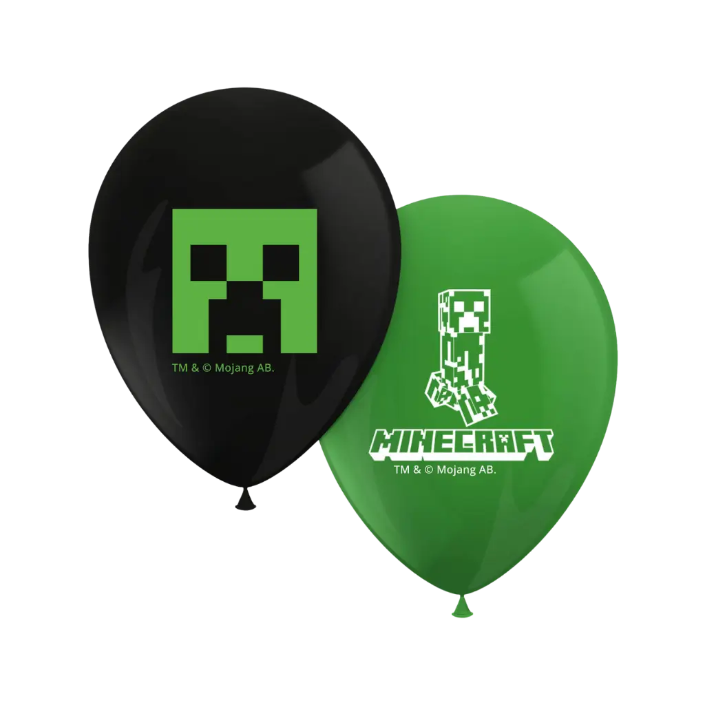 Ballon Minecraft - Lot de 8