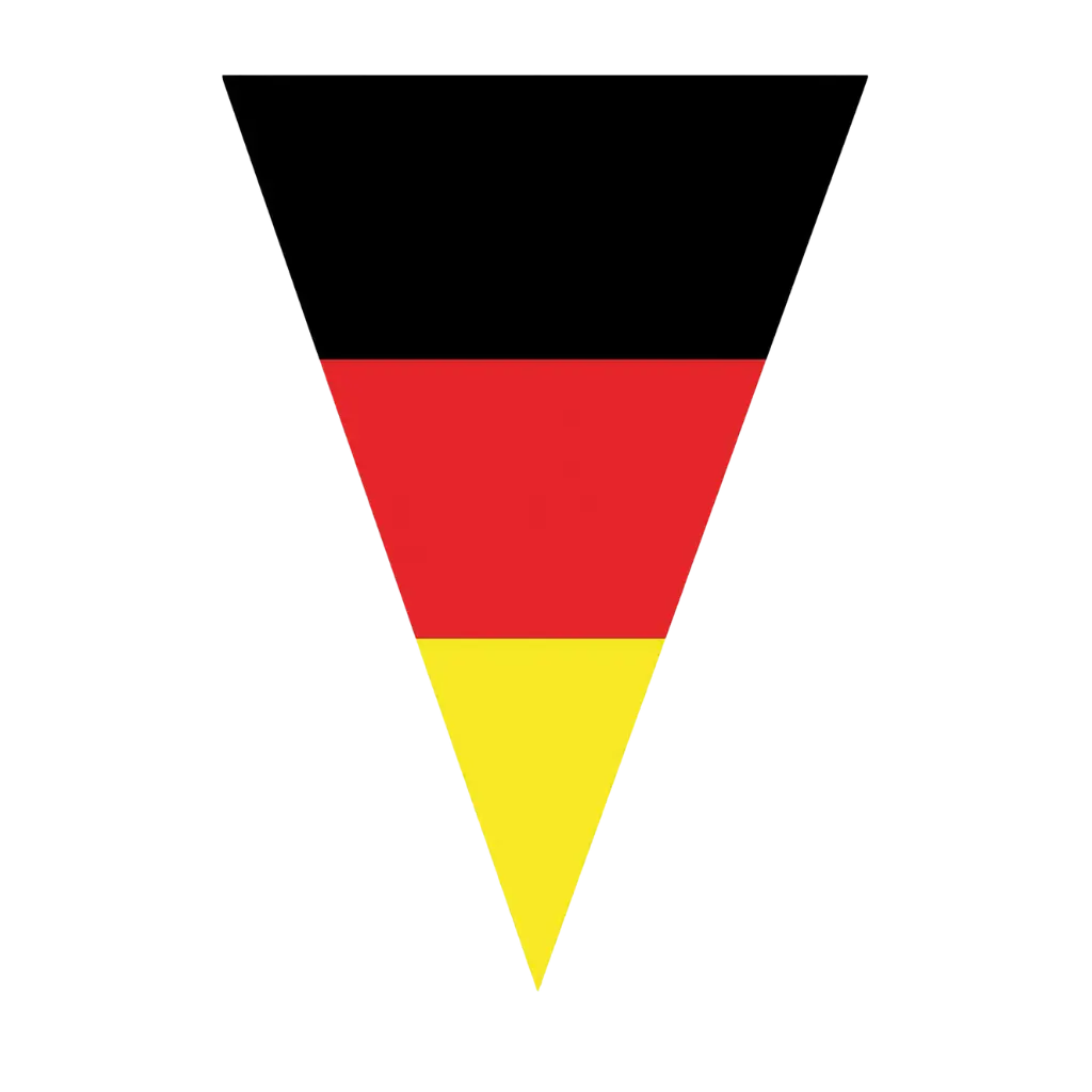 Guirlande Allemagne 10 fanions - 5 mètres