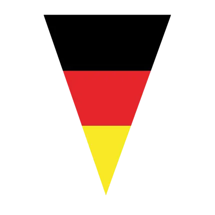 Guirlande Allemagne 10 fanions - 5 mètres