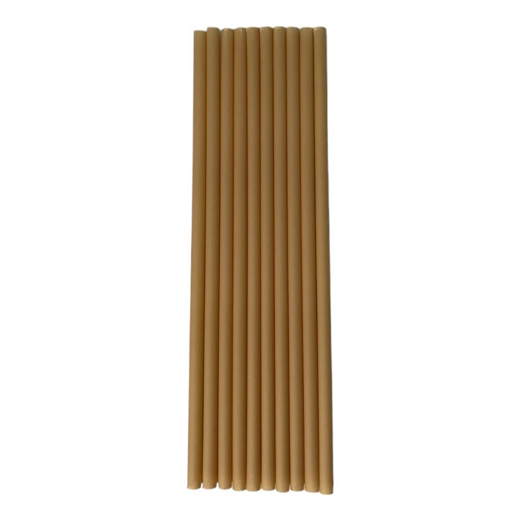 Paille Biodégradable en Fibre Végétale ø6x200mm (Lot de 250)