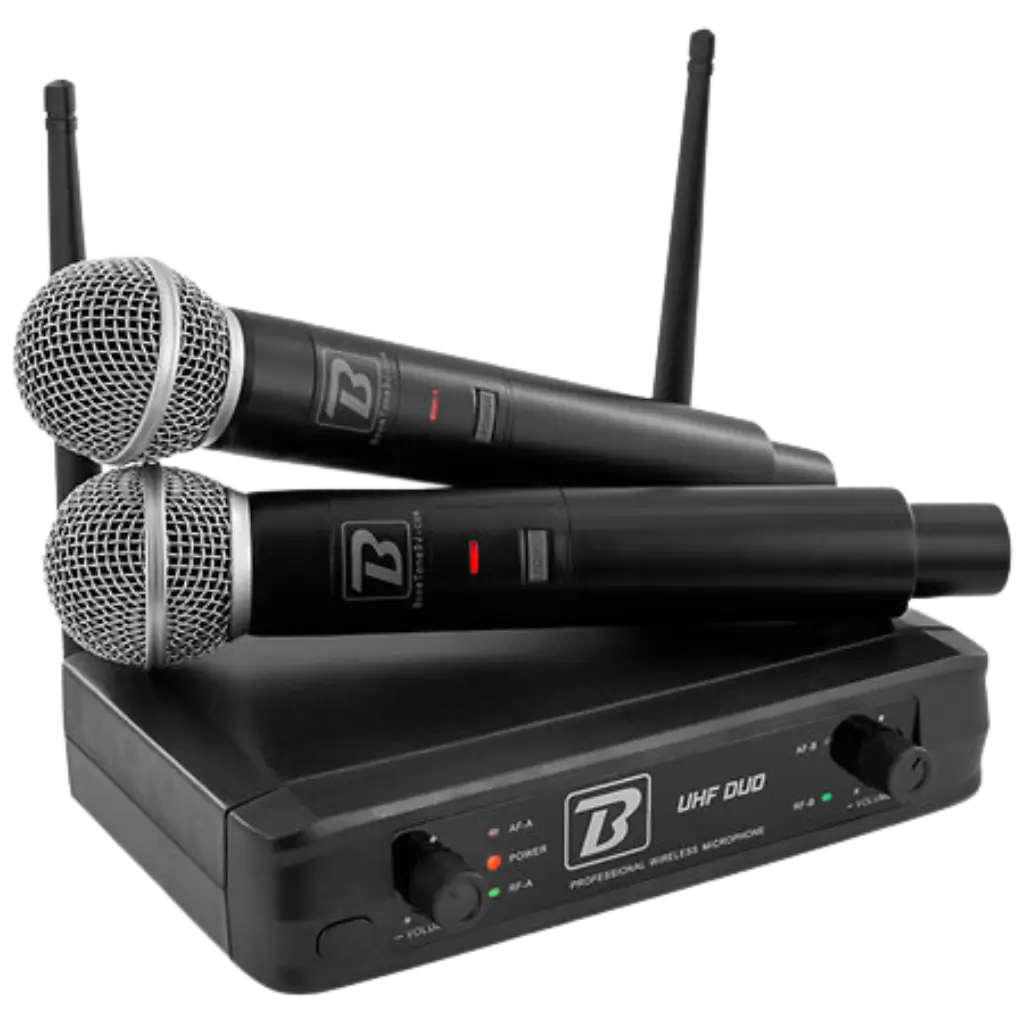 2 Micros Sans Fil BoomTone DJ - UHF Duo