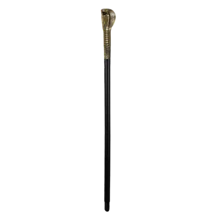 Sceptre Serpent Pharaon Noir et Or – 82 cm