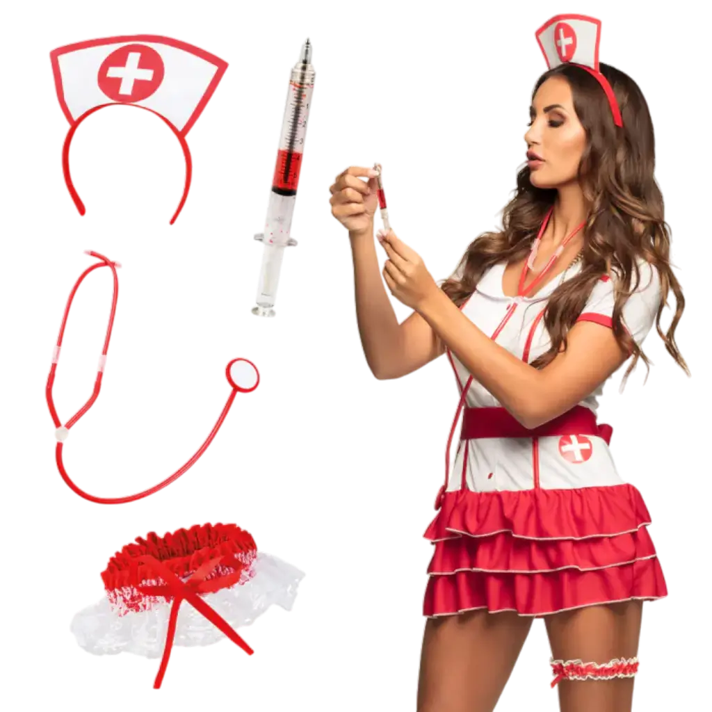 Set Déguisement Infirmière – 4 Accessoires