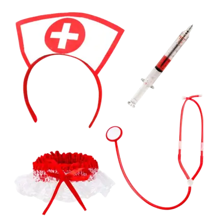 Set Déguisement Infirmière – 4 Accessoires