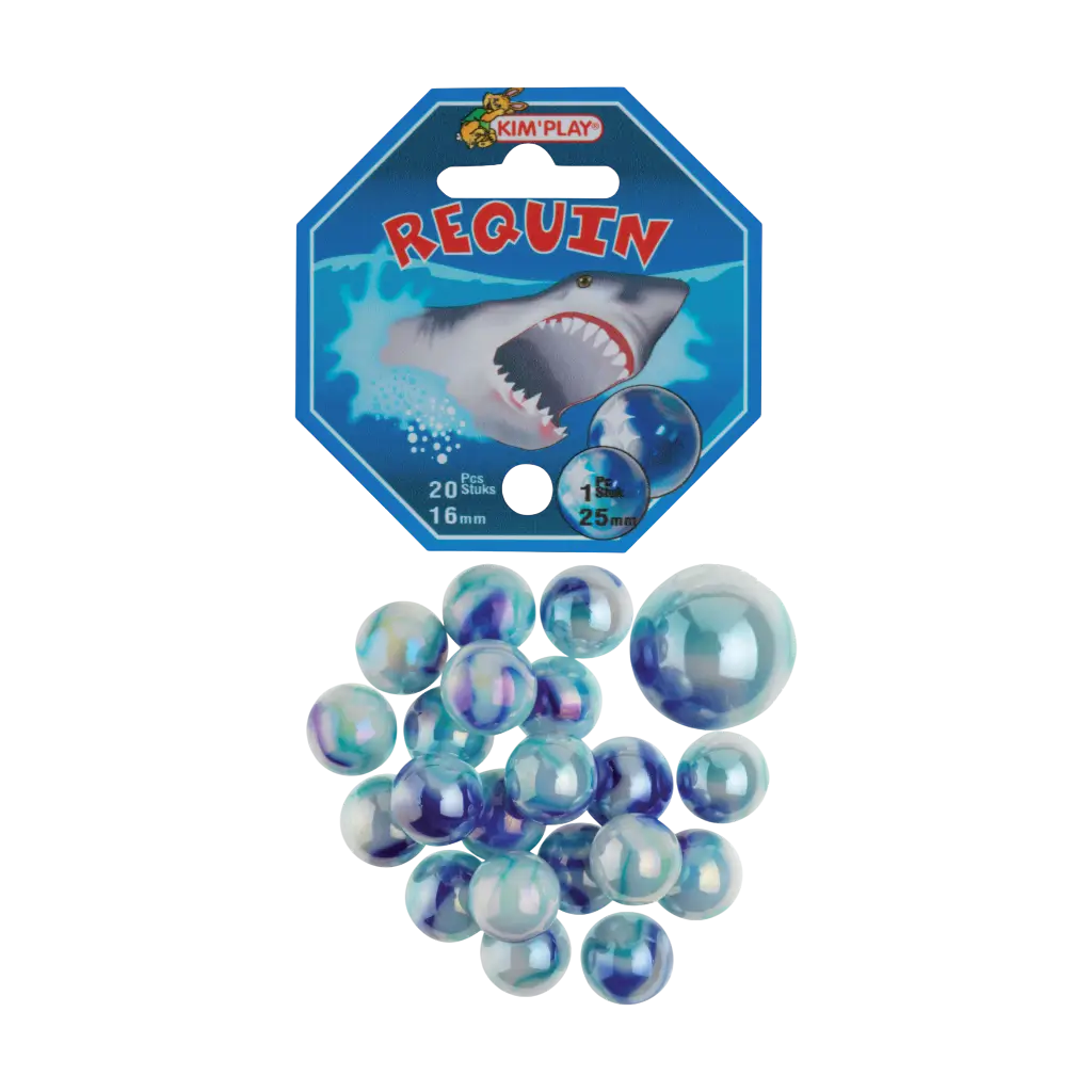 Lot de 20 Billes Requin +1 Calot