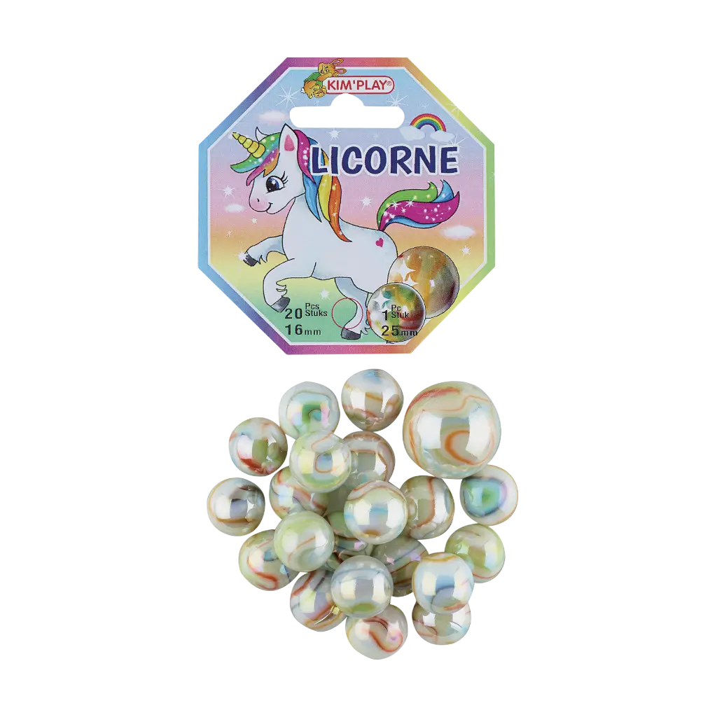 Lot de 20 Billes Licorne +1 Calot