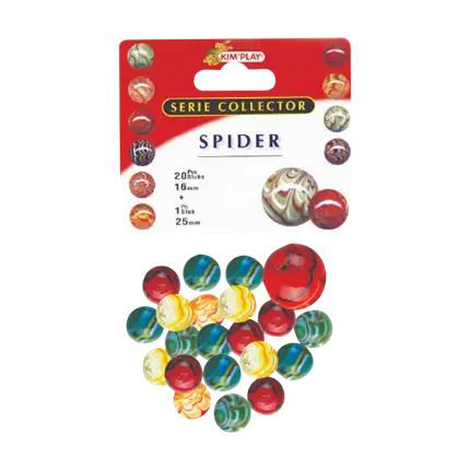 Lot de 20 Billes Spider +1 Calot (Serie Collector)