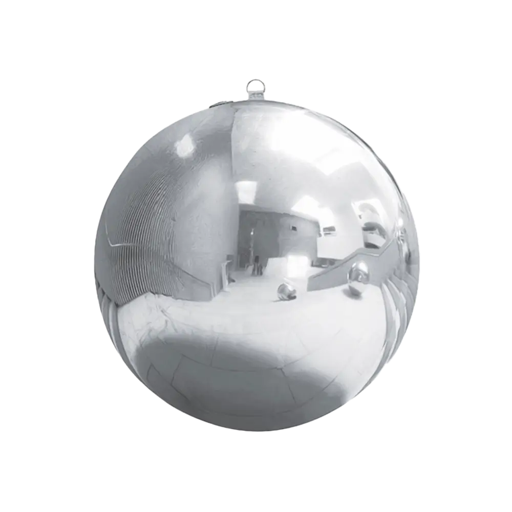 Boule Miroir Gonflable Argentée 40cm – Déco Réutilisable