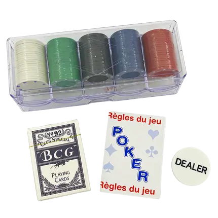 Pack Poker avec 100 Jetons et Règles du Jeu