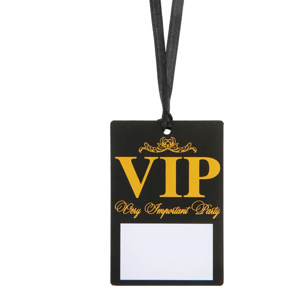 Marque-place VIP Noir &amp; Or - Lot de 10